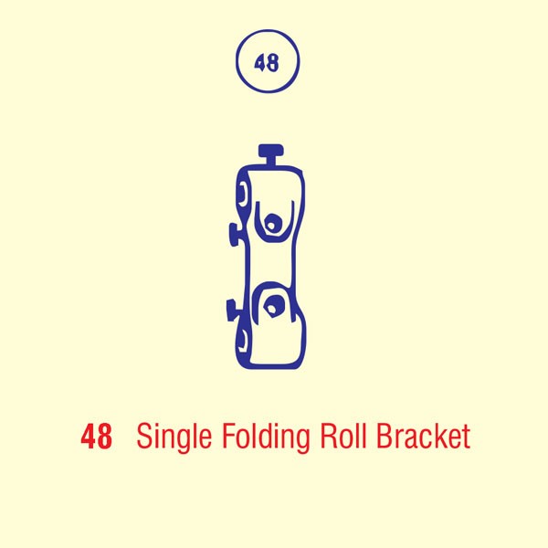 Single Folding Roll Bracket