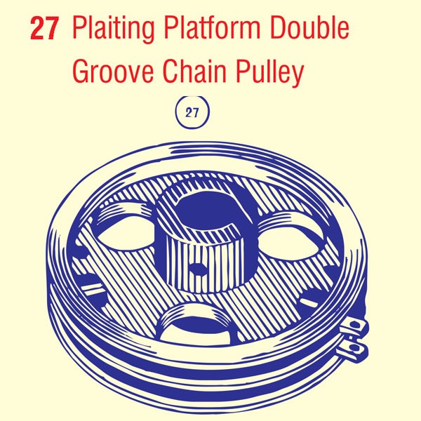 Plaiting Platform Double Groove Chain Pulley