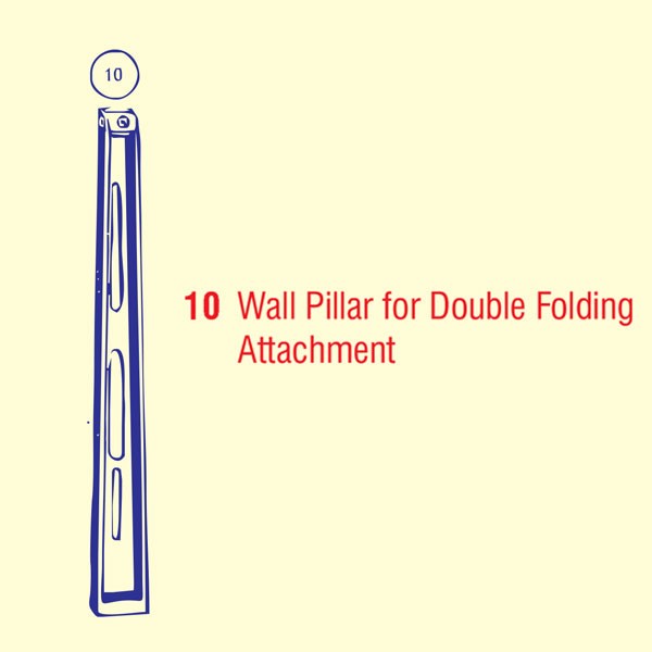 Wall Pillar for Double Folding Attachment